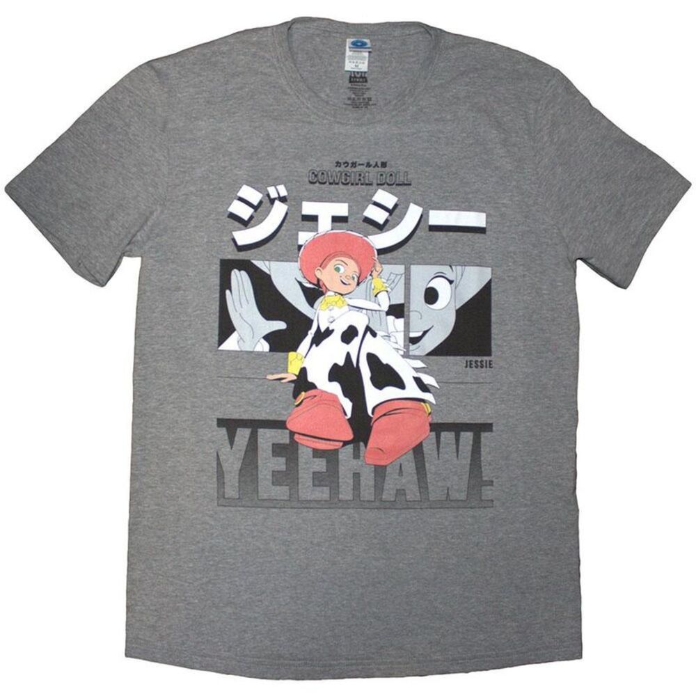 Toy Story Unisex Adult Yeehaw Jessie T-Shirt / Gray
